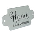 thumbnail image 1 of Home is My Happy Place Enameled Metal Wall Plaque 11 Inches, 1 of 2