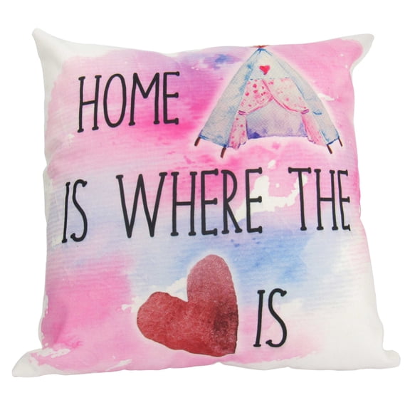 Home is Where Heart is Family | Decorative Pillow Covers | Pink Throw Pillows | Bedroom Decor | Aesthetic Room Decor | Beach Decor