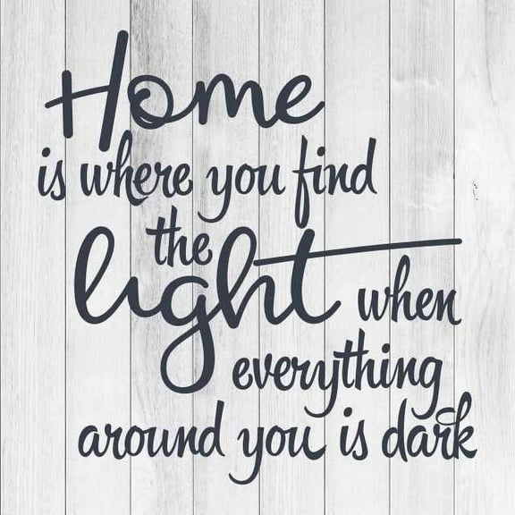Home is Where You find… Rustic Farmhouse Style White Wood Sign Wall Décor Gift 8 x 8 Wood Sign B3-08080001022