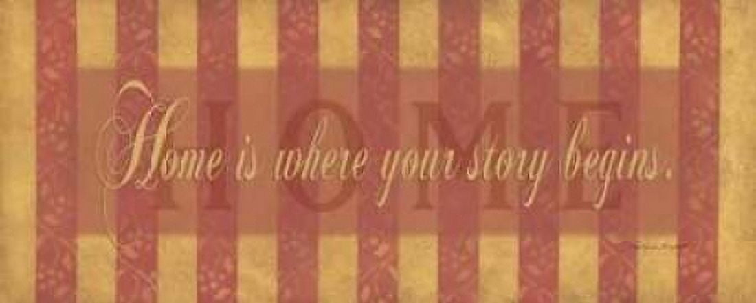 Home is Where Your Story Begins Canvas Art - Stephanie Marrott (10 x 20)