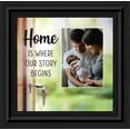 thumbnail image 1 of Home is Where Your Story Begins, House Warming Gift for New Home Owners, Decorative Family Picture Frame, 10x10, 6440, 1 of 5