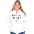 thumbnail image 1 of Home is Where the Cat Is Sweet Kitty Womens Plus Size Graphic Zipper Hoodie Brisco Brands 2X, 1 of 5