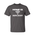 thumbnail image 1 of Home is Where the WiFi Connects Automatically Graphic Tees Lover Gift Saecastic Funny T Shirt For Men, 1 of 5