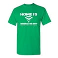 thumbnail image 1 of Home is Where the WiFi Connects Automatically Graphic Tees Lover Gift Saecastic Funny T Shirt For Men, 1 of 5