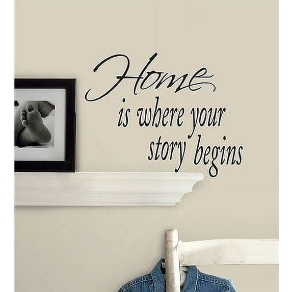 Home is where your story begins #4 ~ Wall or Window Decal 20" x 25"