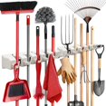 thumbnail image 1 of Home-it Mop and Broom Holder Wall Mount Garden Tool Storage Tool Rack Storage & Organization for the Home Plastic Hanger for Closet Garage Organizer (5-position), 1 of 8