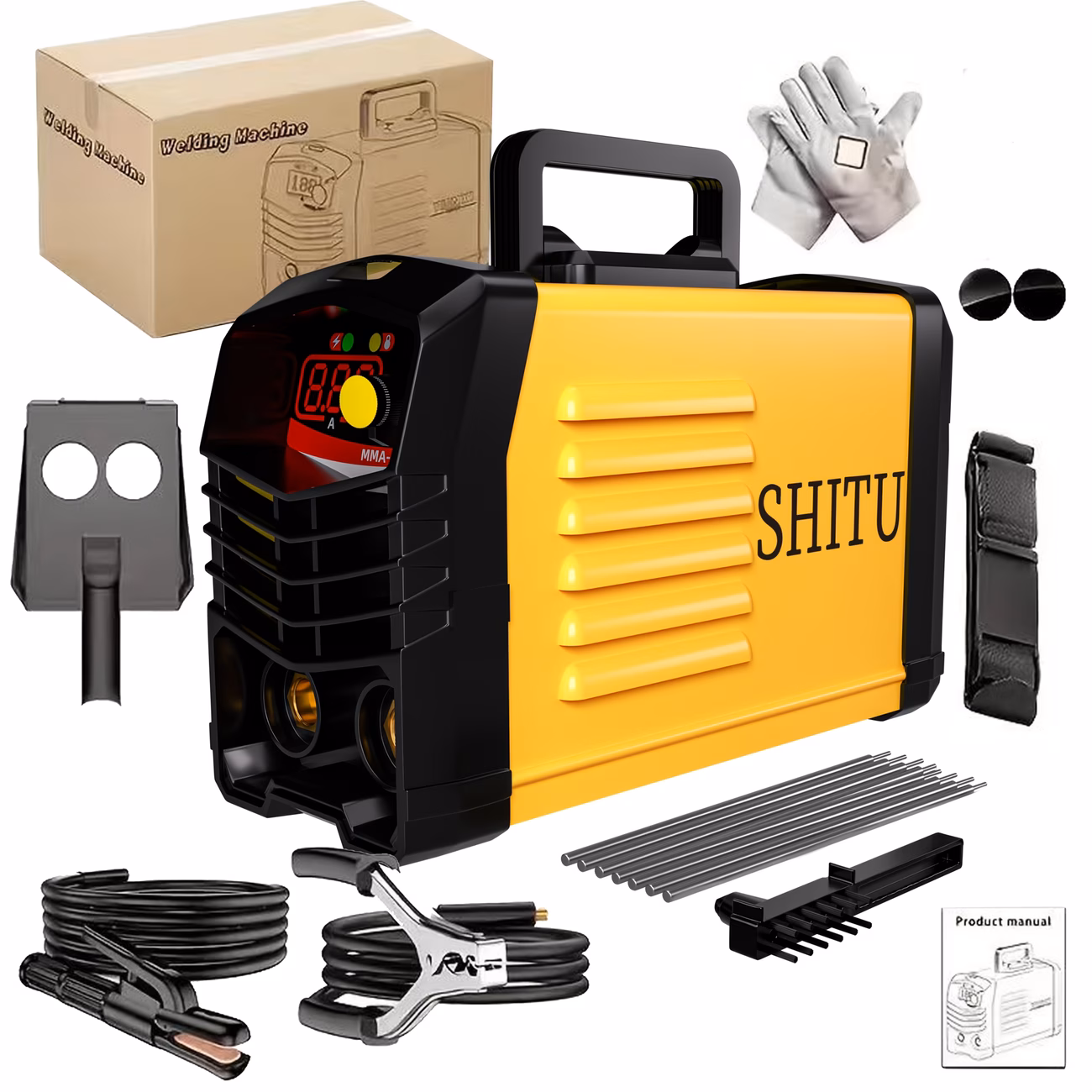 Home mini welding machine 110V, small fully automatic, DC inverter, portable welding machine multiple sets, convenient and easy to use, easy to get started