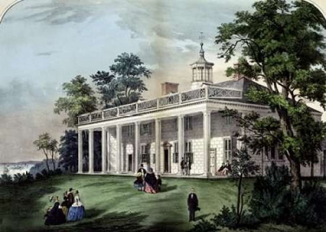 Home of Washington Canvas Art - Currier and Ives (20 x 28)