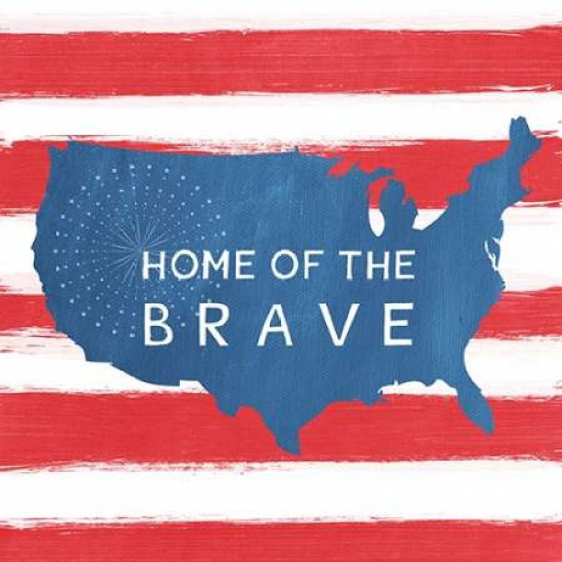 Home of the Brave Canvas Art - Linda Woods (24 x 24)