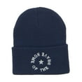 thumbnail image 1 of Home of the Brave Embroidered Long Beanie - Navy OSFM, 1 of 5