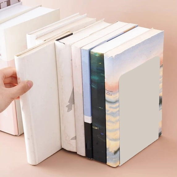 TOPRenddon Bookstand Large Bookshelf Book Support Student Bookshelf Desktop Storage Baffle Desk Top Bookshelf Bookshelf