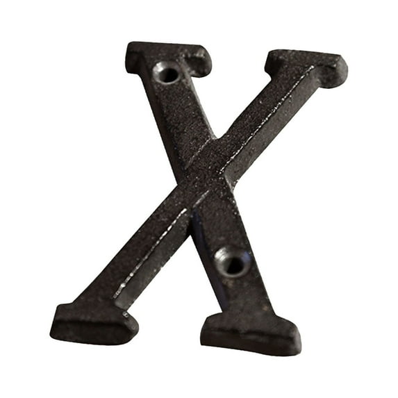 TOPRenddon Creative Alloy Wrought Iron Number Letter Creative DIY House Letter