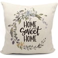 thumbnail image 1 of Home sweet home pillow Covers 18x18,farmhouse throw pillows,farmhouse pillows for couch,home sweet home decor,housewarming gifts for women, 1 of 5