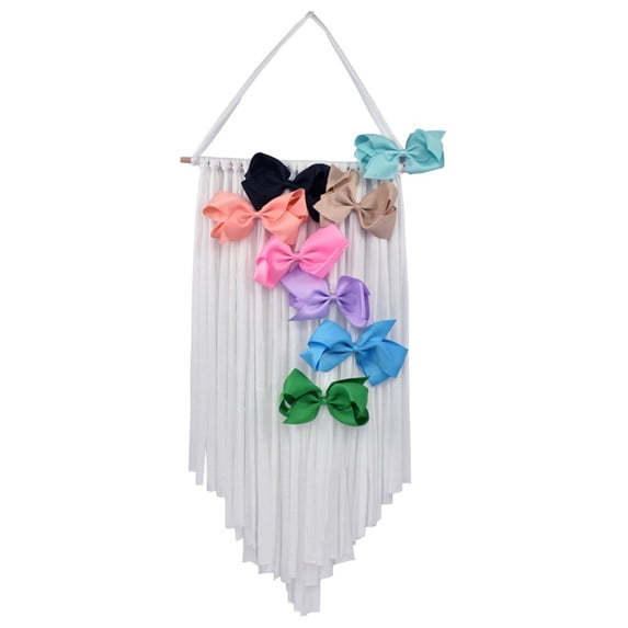 Home textile storage,Baby Girl Hair Clip Bow Wall Hanging Holder Organizer Nursery Decor Hair Holder