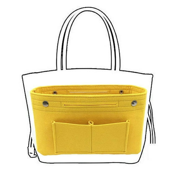 Home textile storage,Women's Handbag Organizer Bag Purse Insert Bag MultiPocket Tote Useful Bag