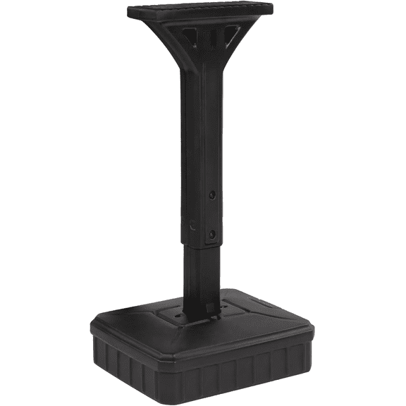 Home-use, no-drill universal mailbox support, suitable for standard mailboxes - No-drill mailbox support - Black