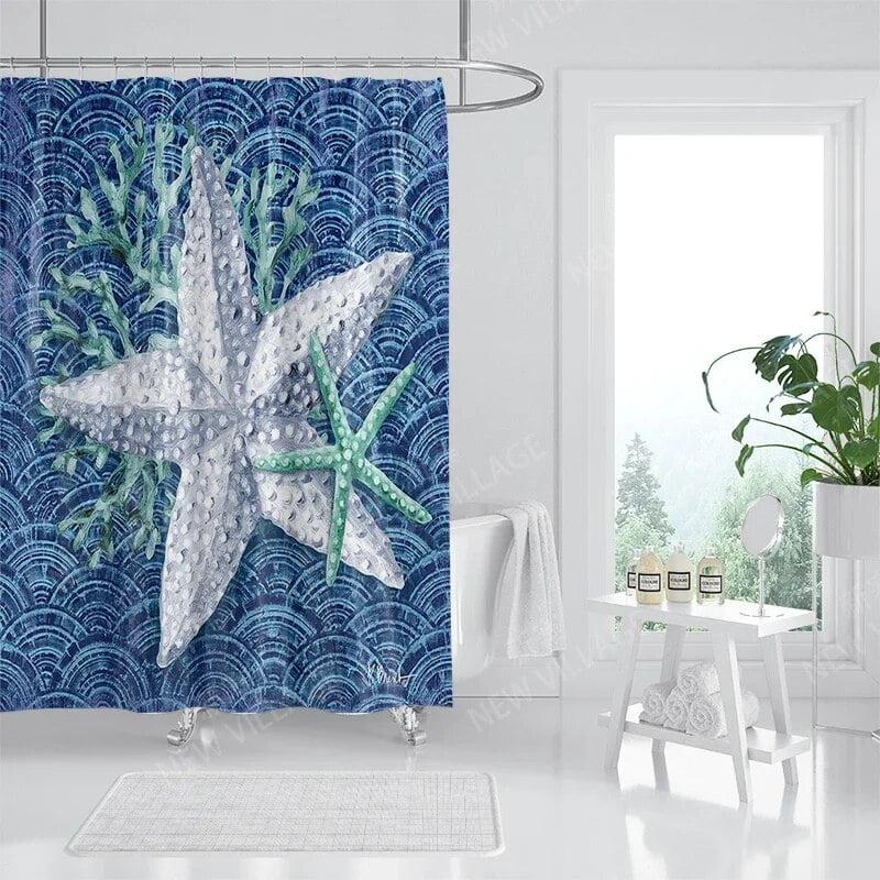 Home waterproof fabric bathroom curtain accessories 90x200 shower