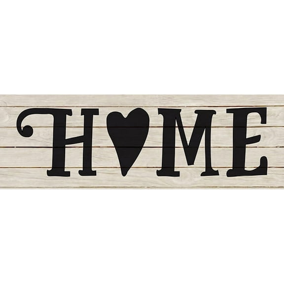 Home with a Heart Farmhouse Chic White Farmhouse Wood Sign Wall Décor Gift 8x24 Wood Sign B3-08240028176