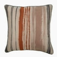 thumbnail image 1 of The HomeCentric Chair Cushion Cover, Rust Euro Sham Covers Pack of 2, 26x26 inch (65x65 cm), Jacquard Euro Pillowcases, Striped, Contemporary European Sham&nbsp;Covers Easter - Rustic Martini, 1 of 3