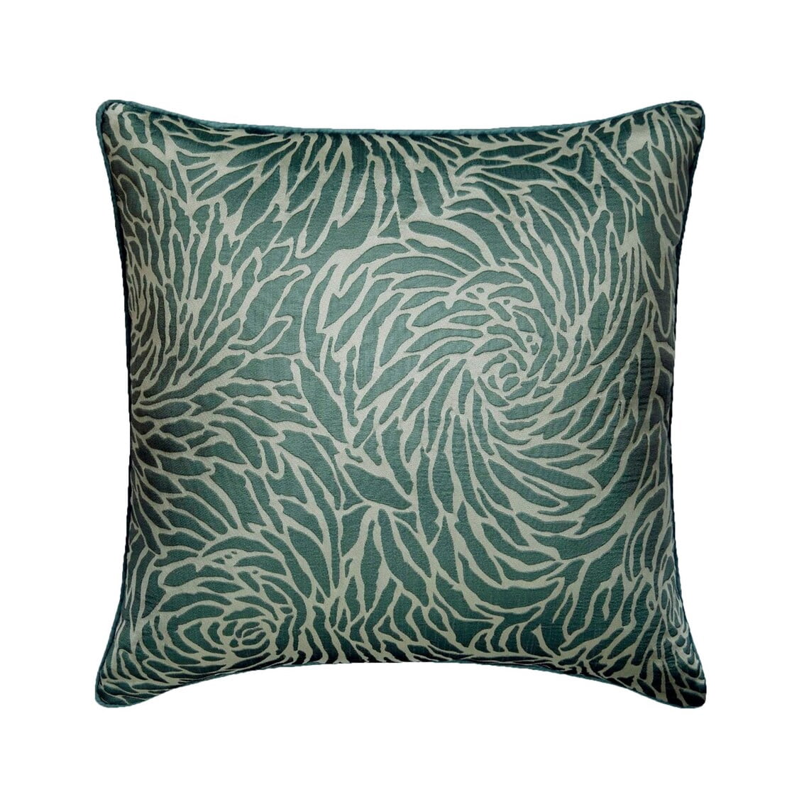 The HomeCentric Cushion Cover, Blue Euro Size Pillow Covers Pack of 2, 26x26 inch (65x65 cm), Jacquard European Shams, Abstract, Modern Euro Pillowcases Easter - Soft Whirlpool