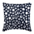thumbnail image 1 of The HomeCentric Cushion Cover For Chair, Navy Blue Decorative Pillow Cover, Pack of 2, 18x18 inch (45x45 cm) Silk Pillow, Square Diamante Crystals Embroidered Pillow Cover, Blue - Navy Night Diamonds, 1 of 3