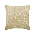 thumbnail image 1 of The HomeCentric Cushion Cover For Chair Pack of 2 22x22 inch (55x55 cm) Pillow Cover Decorative Ecru Pillow CoverAllover Mother Of Pearl Pillow Cover Cotton Linen Square Pillowcase - Glazed Pearls, 1 of 3