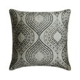 thumbnail image 1 of The HomeCentric Cushion Cover For Couch, Grey Pack of 2, 26x26 inch (65x65 cm) Euro Shams, Jacquard Crystals Throw Pillows For Couch, Geometric Pattern Contemporary Style Easter - Majestic Glory, 1 of 4