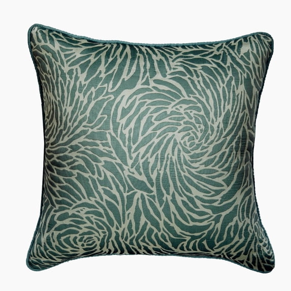 The HomeCentric Cushion Cover For Couch Toss Pillow Covers Decorative Pillow Covers Pack of 2 14x14 inch (35x35 cm) Blue Silk Throw Pillow Covers Handmade Pillow Covers Abstract - Soft Whirlpool