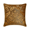 thumbnail image 1 of The HomeCentric Cushion Cover Custom Gold Throw Pillows Cover Damask Throw Pillows Cover Pillow Covers Pack of 2 14x14 inch (35x35 cm) Square Burnout Velvet Throw Pillows Cover Floral - Golden Damask, 1 of 5
