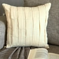 thumbnail image 1 of The HomeCentric Cushion Cover Custom, Pillow Covers Cream Pillow Covers Pack of 2, 18x18 inch (45x45 cm) Ivory, Suede Throw Pillow Covers, Handmade Pillow Covers Solid - Cream Love Tune, 1 of 12