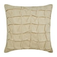 thumbnail image 1 of The HomeCentric Cushion Cover Ecru Pillow Cover Knotted Pintucks Throw Pillow Cover Pack of 2 18x18 inch (45x45 cm) Cushion Cover Square Cotton Linen Throw Pillow Cover Checkered Easter-I Heart Linen, 1 of 3