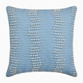 thumbnail image 1 of The HomeCentric Cushion Cover Sofa, Pack of 2, 12x12 Inches Square Decorative Throw Pillow Cover Light Blue Linen Pillow Cover With Pearl Beads Embroidery Easter - Arctica, 1 of 5