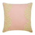 thumbnail image 1 of The HomeCentric Cushion Cover For Sofa, Pink Pillow Covers For Couch Pack of 2, 16x16 inch (40x40 cm), Linen Accent Pillow Covers, Bordered, Art Deco, Beaded, Victorian &nbsp; Easter - Pink Inspire, 1 of 2