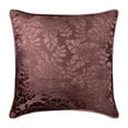 thumbnail image 1 of The HomeCentric Cushion Cover For Sofa Plum Decorative&nbsp;Toss Pillows Pack of 2 16x16 inch (40x40 cm) Velvet Pillowcase&nbsp;With Zipper Nature & Floral Roses Art Deco Modern- Plum Rose Bush, 1 of 3