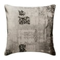 thumbnail image 1 of The HomeCentric Cushion Cover For Sofa, Silver Pack of 2, 24x24 inch (60x60 cm) Euro Pillow Sham, Velvet Grudge & Sequins Euro Sham Covers, Abstract Pattern, Modern Style Easter - Grudgingly Silver, 1 of 3