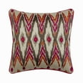 thumbnail image 1 of The HomeCentric Cushion Covers For Chairs, Decorative Pink Pack of 2, 24x24 inch (60x60 cm) Pillow Cover&nbsp;For Sofa, Cotton Embroidery Pillowcase&nbsp;With Zipper, Ikat Contemporary - Ikat Love, 1 of 4