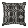 thumbnail image 1 of The HomeCentric Cushion Covers, Charcoal Grey Decorative Pillow Covers Pack of 2, 16x16 inch (40x40 cm), Velvet Couch&nbsp;Pillow Covers, Geometric, Lattice, Trellis, Beaded, - Turkish Silver, 1 of 3