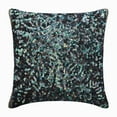 thumbnail image 1 of The HomeCentric Cushion Covers For Couch Decorative Blue Pack of 2 16"x16" (40x40 cm) Pillow Cover&nbsp;For Sofa Silk Sequins & Peacock Pillowcase&nbsp;With Zipper Abstract Modern - Dazzling Flora, 1 of 3