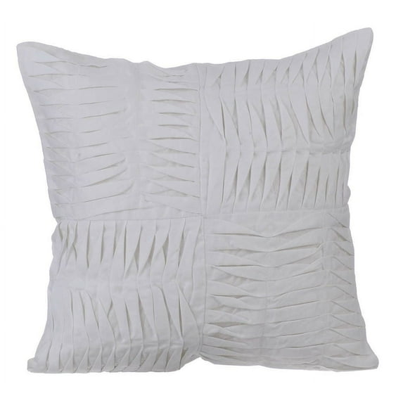 The HomeCentric Cushion Covers For Couch, Decorative Pillow Covers Pack of 2, 20x20 inch (50x50 cm) White, Cotton Throw Pillow Covers, Pillow Covers, Solid Color Throw Pillow Covers - Free Spirit