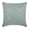 thumbnail image 1 of The HomeCentric Cushion Covers For Couch, Pack of 2, 12x12 Inches Square Decorative Throw Pillow Cover Light Blue Silk Pillow Cover With Zardozi and Crystals Embroidery Easter - Crystal Buttercups, 1 of 5