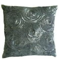 thumbnail image 1 of The HomeCentric Cushion Covers For Couch Silver Decorative Pillow Covers For Couch Pack of 2 16x16 inch (40x40 cm) Silk Zippered Pillow Covers Circles & Dots Sequins Embellished - All Eyes On Silver, 1 of 9