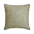 thumbnail image 1 of The HomeCentric Decorative Beige 20"x20" (50x50 cm) Pillow Covers, Jute Lace & Moroccan Throw Pillows For Sofa, Solid Pattern Contemporary Style - Jute Ready, 1 of 3