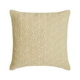 thumbnail image 1 of The HomeCentric Decorative Beige 26"x26" (65x65 cm) Euro Shams, Linen Linen & Cord Euro Shams For Couch, Geometric Pattern Contemporary Style - Leanna, 1 of 7