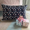 thumbnail image 1 of The HomeCentric Decorative Black Pack of 2, 12"x16" (30x40 cm) Lumbar Pillow Cover, Faux Leather Printed & Terrazo Oblong Pillow, Abstract Pattern Modern Style - Terrazo Fun Black, 1 of 8