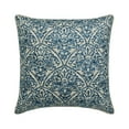 thumbnail image 1 of The HomeCentric Decorative Blue Pack of 2, 12x12 inch (30x30 cm) Throw Pillow Covers, Linen Quilted Throw Pillows For Sofa, Floral Pattern Modern Style Easter - Farzeen, 1 of 5