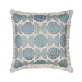 thumbnail image 1 of The HomeCentric Decorative Blue Pack of 2, 16"x16" (40x40 cm) Throw Pillows, Linen Embroidery & Frills Throw Pillows For Couch, Abstract Pattern Contemporary Style Easter - Alisa, 1 of 8