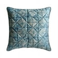 thumbnail image 1 of The HomeCentric Decorative Blue Pack of 2, 22x22 inch (55x55 cm) Pillow Covers, Suede Quilted & Checkered Throw Pillows For Sofa, Geometric Pattern Modern Style Easter - Centrically, 1 of 3