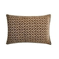 thumbnail image 1 of The HomeCentric Decorative Brown 12"x24" (30x60 cm) Lumbar Pillow Cover, Velvet Trellis Pattern Oblong Pillow, Geometric Pattern Modern Style - Trellis Harmony, 1 of 3