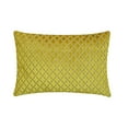 thumbnail image 1 of The HomeCentric Decorative Chartreuse Green 12"x22" (30x55 cm) Lumbar Pillow Cover, Velvet Lattice Textured, Velvet, Geometric Pattern Oblong Pillow, Geometric Pattern Modern Style - Marvel Chartreuse, 1 of 4