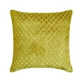 thumbnail image 1 of The HomeCentric Decorative Chartreuse Green Pack of 2, 24"x24" (60x60 cm) Throw Pillow Covers, Velvet Textured, Lattice, Geometric Throw Pillows For Sofa, Geometric Modern Style- Geolattice Chartreuse, 1 of 5